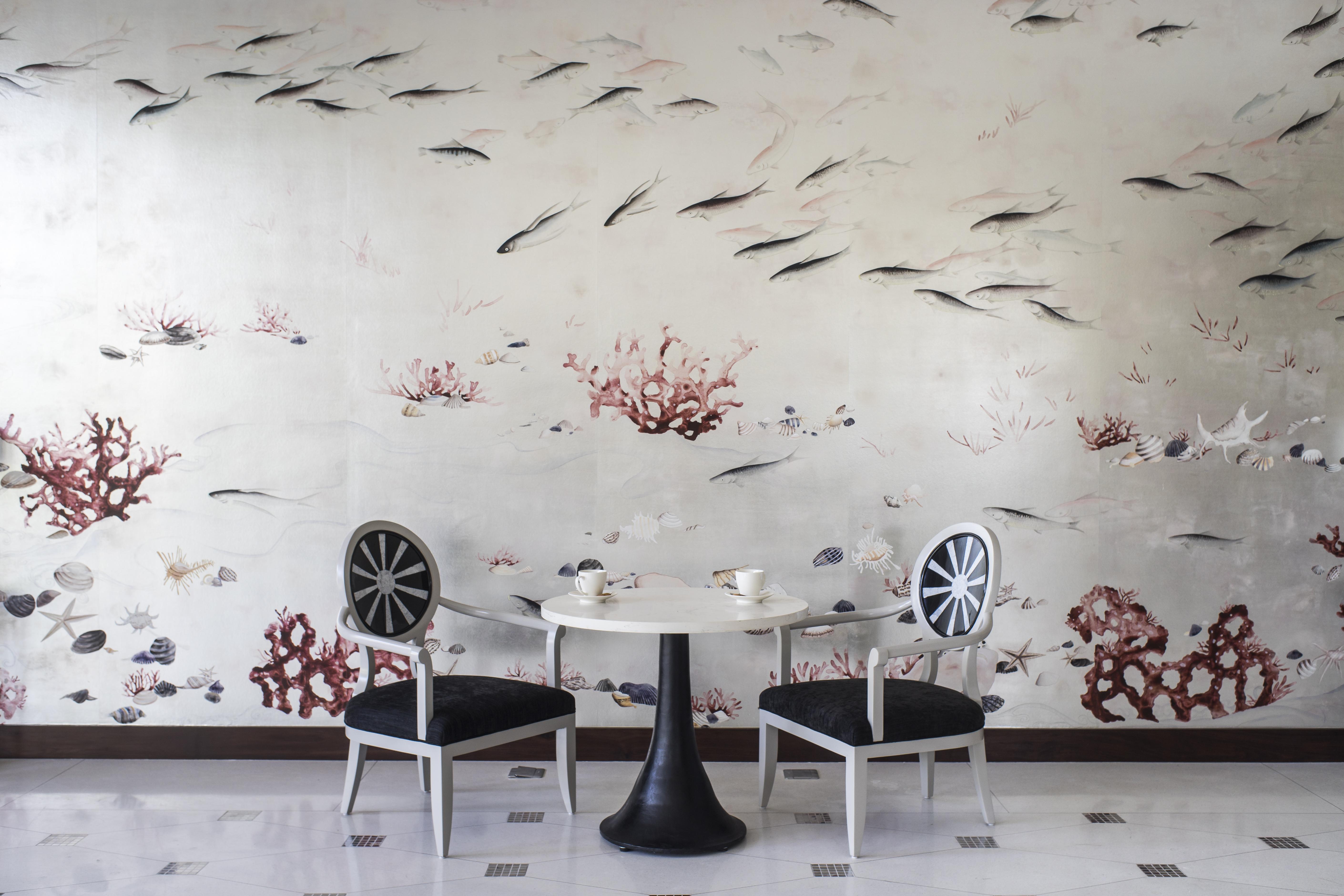 Salinda Resort Phu Quoc - Sparkling Wine Breakfast Exterior foto A wall decorated with a wallpaper